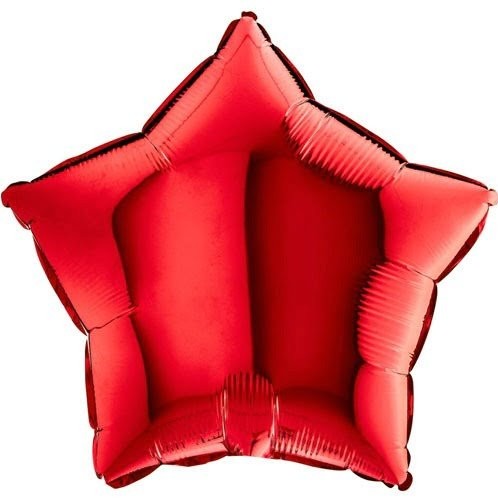 Jumbo Metallic Red Star Shape Mylar Balloon
